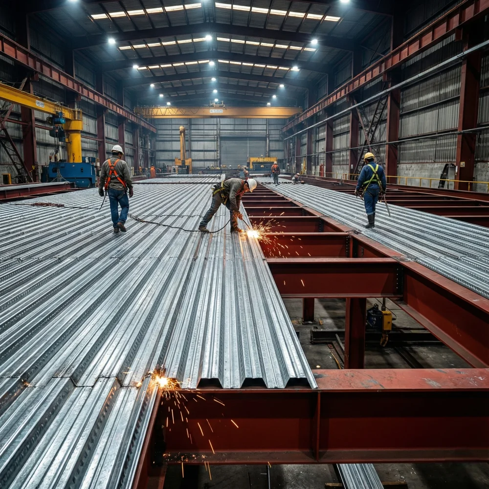 Sistema Losacero calibre 20 de alta capacidad de carga para naves industriales y bodegas pesadas.